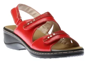 Ortho Flex 2 Velcro Sandal Red | Women Women's Sandal