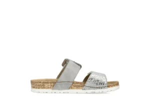 Rieker 2 Velcro Slide Grey | Women Women's Slide