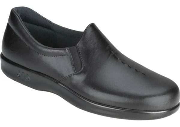 SAS Shoes Viva Black Leather Slip-On Loafer | Women Women's Casual