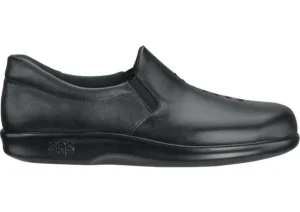 SAS Shoes Viva Black Leather Slip-On Loafer | Women Women's Casual