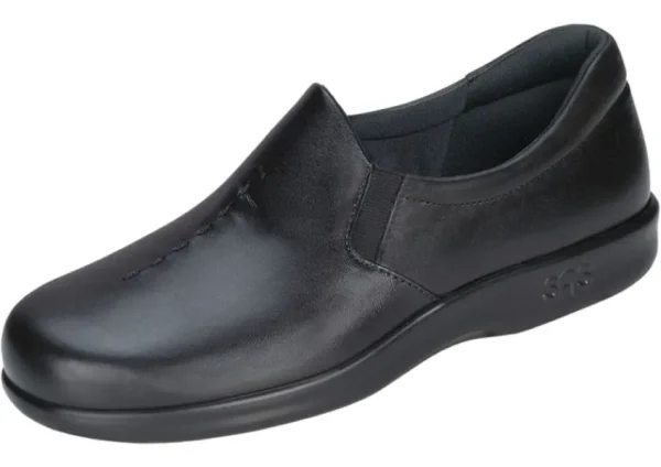 SAS Shoes Viva Black Leather Slip-On Loafer | Women Women's Casual