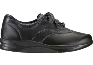 SAS Shoes Walk Easy Black Leather Walking Shoe | Women Women's Walking