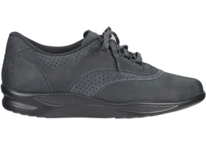 SAS Shoes Walk Easy Nero Nubuck Leather Walking Shoe | Women Women's Walking