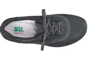 SAS Shoes Walk Easy Nero Nubuck Leather Walking Shoe | Women Women's Walking