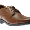 Clarks Whiddon Cap Dark Tan | Men's Dress