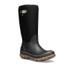 Bogs Whiteout Woven Black Waterproof Winter Boot | Women Women's Rain Boot