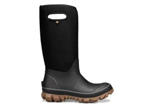 Bogs Whiteout Woven Black Waterproof Winter Boot | Women Women's Rain Boot