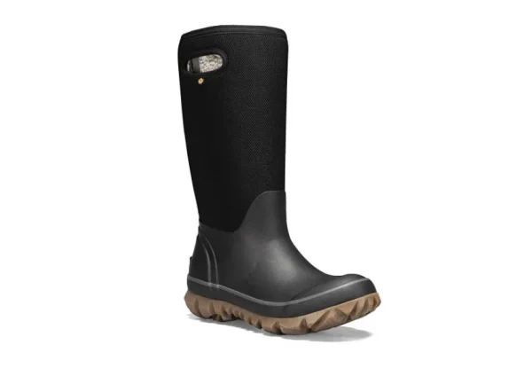 Bogs Whiteout Woven Black Waterproof Winter Boot | Women Women's Rain Boot