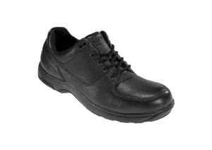 Dunham Windsor Black Leather Waterproof Lace-Up Oxford | Men's Walking