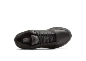 New Balance WW928BK3 Black Leather Lace-Up Walking Shoe | Women Women's Walking