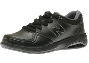 New Balance WW813BK Black Leather Walking Shoe | Women Women's Walking