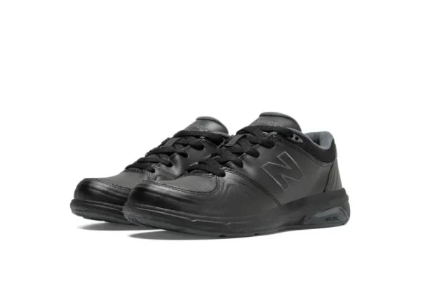 New Balance WW813BK Black Leather Walking Shoe | Women Women's Walking