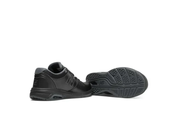 New Balance WW813BK Black Leather Walking Shoe | Women Women's Walking