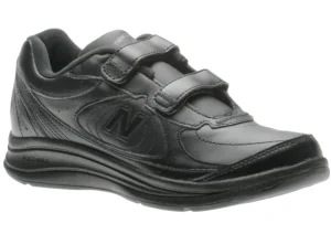 New Balance WW577VK Black Leather Velcro Walking Shoe | Women Women's Walking