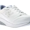 New Balance WW928WB3 White Leather Lace-Up Walking Shoe | Women Women's Walking