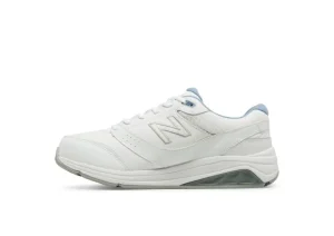 New Balance WW928WB3 White Leather Lace-Up Walking Shoe | Women Women's Walking