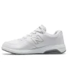 New Balance WW813WT White Leather Walking Shoe | Women Women's Walking