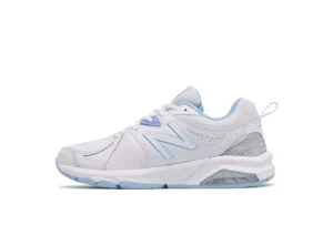 New Balance WX857WB2 White Leather Cross-Training Shoe | Women Women's Cross Train