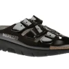 Mephisto Zach Black Patent Slide Sandal | Women Women's Slide