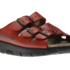 Mephisto Zach Red Leather Slide Sandal | Women Women's Slide