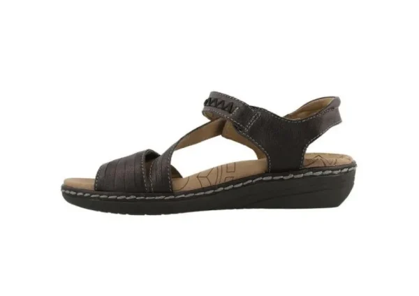 Taos Zenith Black Leather Adjustable Z-Strap Walking Sandal | Women Women's Sandal