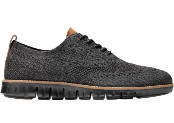 Cole Haan ZERu00d8GRAND Wingtip Oxford Black Magnet Stitchlite | Men's Dress Casual